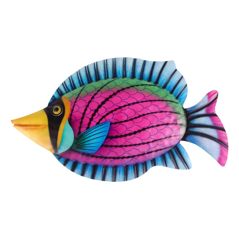 Yardwe Garden Wrought Iron Fish Wall Hanging Outdoor Decoration Household Decor Ocean Decorations Tropical Fish Wall Art Metal Fish Wall Fish Figurines Ocean Fish Decor Metal Fish Decor