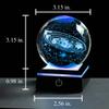 3d Solar System Model Crystal Ball 80mm 3.15inch - Outer Space Astronomy Gifts Room Decor Crystal Sphere Unique Gifts For Men Him Best Birthday Dad Physics Science Teacher Night Light Planet Lamp view 3