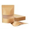 FireKylin 100 Pcs Resealable Bags, Matte Window, Paper, Brown,5.5 x 7.9 in view 1