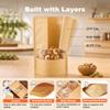 FireKylin 100 Pcs Resealable Bags, Matte Window, Paper, Brown,5.5 x 7.9 in view 4