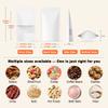 FireKylin 100 Pcs Resealable Bags, Paper Stand Up Pouches Bags with Matte Window for Small Businness, Zipper & Heat Sealable Treat Bags for Packaging(Inner Size 3.3" x 3.5"; Outer Size 3.9" x 5.9") view 2