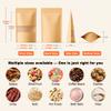 FireKylin 100 Pcs Resealable Bags, Paper Stand Up Pouches Bags with Matte Window for Small Businness, Zipper & Heat Sealable Treat Bags for Packaging (Inner Size 3.3" x 3.5"; Outer Size 3.9" x 5.9") view 2