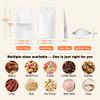 FireKylin 100 Pcs Resealable Bags, Paper Stand Up Pouches Bags with Matte Window for Small Businness, Zipper & Heat Sealable Treat Bags for Packaging(Inner Size 2.9" x 3"; Outer Size 3.5" x 5.5") view 2