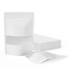 FireKylin 100 Pcs Resealable Bags,Inner Size 4.9" x 5" (Outer Size 5.5" x 7.9") Stand Up White Paper Bags with Matte Window, Zipper Food Storage Bags for Packaging Products, Reusable, Sealable view 1