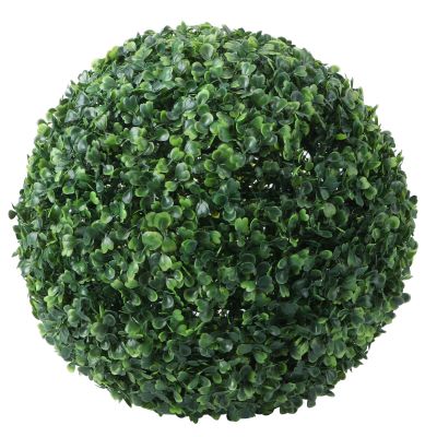BESTOYARD 14.17'' Artificial Plant Topiary Ball Faux Boxwood Decorative Balls for Backyard Balcony Garden Wedding Christmas Home Decorations