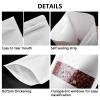 FireKylin 100 Pcs Resealable Bags,Inner Size 5.2" x 5.7" (Outer Size 5.9" x 8.6") Stand Up White Paper Bags with Matte Window, Zipper Food Storage Bags for Packaging Products, Reusable, Sealable view 4