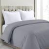 A1HC 100% Organic Cotton Duvet Cover, 300 Thread Count GOTS Certified, Fair Trade Certified, Oeko-TEX Certified, Soft & Silky Sateen Weave (King, Dark Grey) view 2