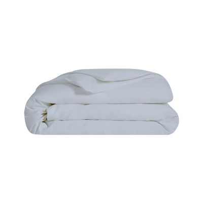 A1HC 100% Organic Cotton Duvet Cover, 300 Thread Count GOTS Certified, Fair Trade Certified, Oeko-TEX Certified, Soft & Silky Sateen Weave (King, Light Blue)