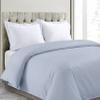 A1HC 100% Organic Cotton Duvet Cover, 300 Thread Count GOTS Certified, Fair Trade Certified, Oeko-TEX Certified, Soft & Silky Sateen Weave (King, Light Blue) view 2