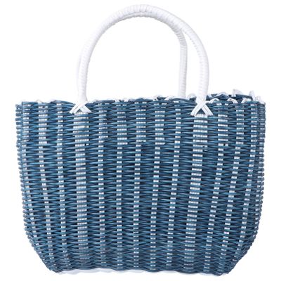 Basket Woven Tote Bag with Handle Large Capacity Shopping Tote Reusable Grocery Shopping Bag for Home, Travel and Shopping