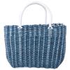 Basket Woven Tote Bag with Handle Large Capacity Shopping Tote Reusable Grocery Shopping Bag for Home, Travel and Shopping view 1