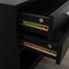Basic Houseware Bedside Table End Table with 2 Drawers Industrial Nightstand Sofa Side/Coffee Table for Living Room view 4