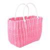 Cabilock Market Basket Woven Straw Basket African Straw Beach Bag Reusable Grocery Shopping Bag Tote Big Capacity Travel Tote Purse view 1