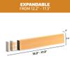 4-Pack Bamboo Drawer Dividers - 2.6 Inches High, Adjustable 12 to 17 Inches Expandable Drawer Organizer Dresser Separator for Clothes, Utensils, Bedroom, Bathroom, Kitchen, Office Storage Organization view 2