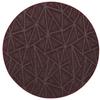 Furnish my Place Modern Indoor/Outdoor Commercial Burgundy Rug, Modern Area Rug, Doorway Mat, Round Rug, Commercial Rug for Living Room, Entryway, Kids, Made in USA - 6' Round view 1