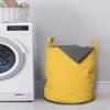 Ambesonne Honeycomb Laundry Bag, Geometric Pattern Hexagons Abstract Composition Modern Art Illustration, Hamper Basket with Handles Drawstring Closure for Laundromats, 13" x 19", Yellow Earth Yellow view 2