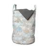 Ambesonne Nautical Laundry Bag, Pastel Toned Sea Shell Starfish Mollusk Seahorse Coral Reef Motif Design, Hamper Basket with Handles Drawstring Closure for Laundromats, 13" x 19", Tan Turquoise view 1