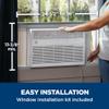 GE Window Air Conditioner 10000 BTU, Wi-Fi Enabled, Energy-Efficient Cooling for Medium Rooms, 10K BTU Window AC Unit with Easy Install Kit, Control Using Remote or Smartphone App view 2