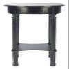 Safavieh Home Collection Tinsley Black Bottom Shelf Round Accent Table ACC5717B, 15.8" W x 15.8" L x 26" H view 1