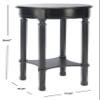 Safavieh Home Collection Tinsley Black Bottom Shelf Round Accent Table ACC5717B, 15.8" W x 15.8" L x 26" H view 3