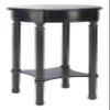 Safavieh Home Collection Tinsley Black Bottom Shelf Round Accent Table ACC5717B, 15.8" W x 15.8" L x 26" H view 4