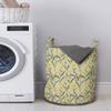 Ambesonne Yellow and Green Laundry Bag, Chamomile with Retro Design Inspirations Botanical Arrangement, Hamper Basket with Handles Drawstring Closure for Laundromats, 13" x 19", Green Yellow view 2