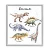 Fun Dinosaur Chart Playful Watercolor Illustration view 1