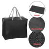 ProPik Christmas Ornaments Accessories Storage Bag Tear-proof Polyester Material 15 X 9.8 X 18.1 With Handles And Full Length Zipper (Black) view 4