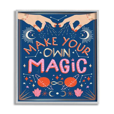 Stupell Industries Make Your Magic Phrase Fashion Hands and Constellations