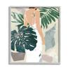 Stupell Industries Woman Between Shaded Palms Tropical Plants view 1