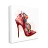 Stupell Industries Red Fashion Heels with Cosmetic Accessories, Design by Ziwei Li Canvas Wall Art, 30 x 30 view 1