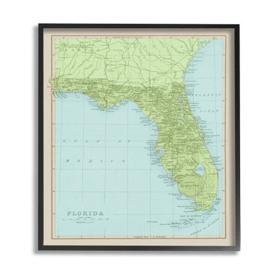 Map of Florida Classical State Border