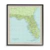 Map of Florida Classical State Border view 1