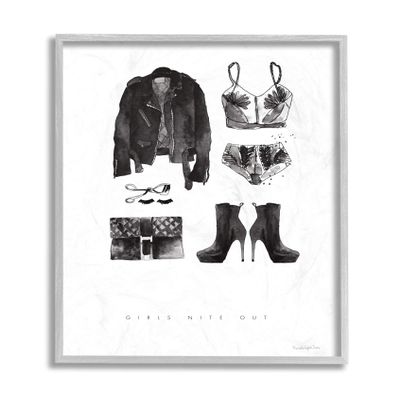 Stupell Industries Girls Nite Out Slang Quote Female Fashion Mood