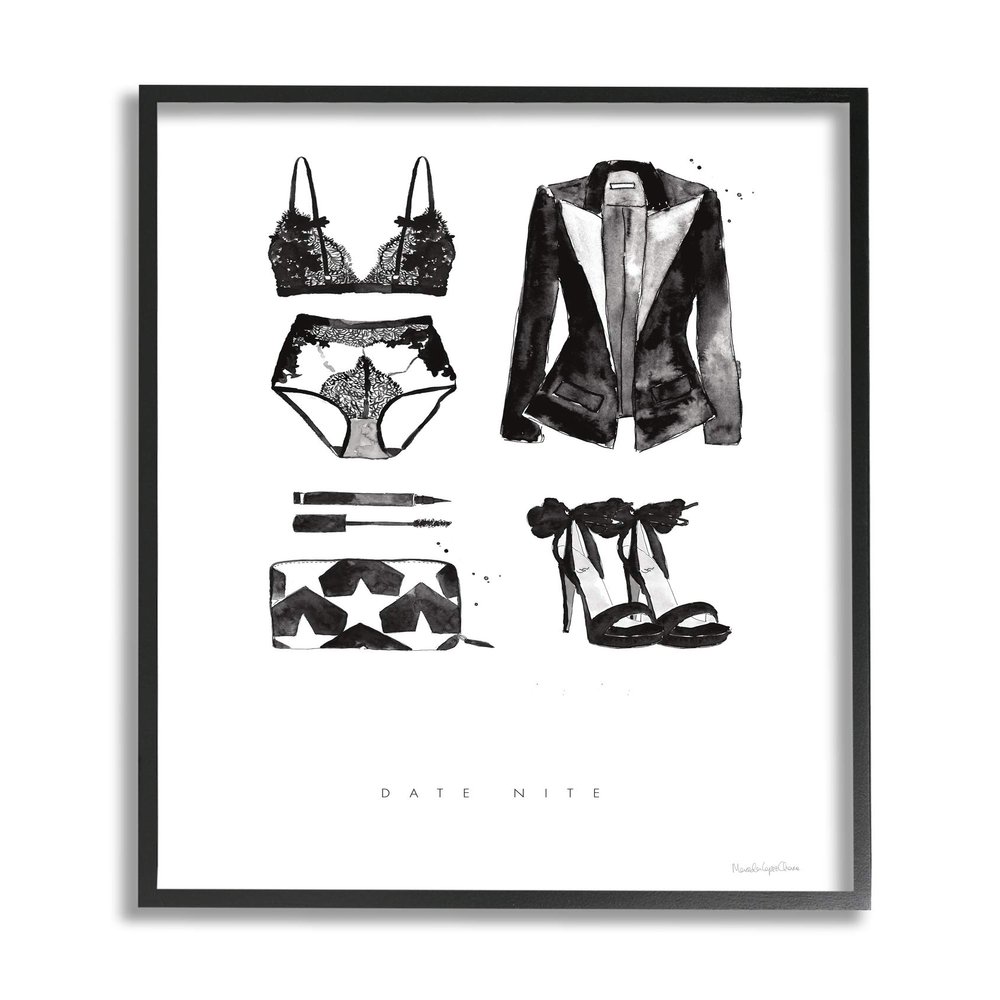 Stupell Industries Date Nite Slang Quote Female Fashion Mood