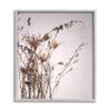 Stupell Industries Autumn Thistles in The Sky Neutral Brown Beige, Design Fabrikken Grey Framed Wall Art, 16 x 20, Off-White view 1
