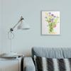 Stupell Industries Bouquet of Wildflowers Soft Green Purple Blue Watercolor view 2