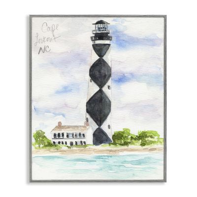 Black Diamond Lighthouse Coastal, 11 x 14 Inch Framed Gicle Print