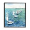 Stupell Industries Sail Boats Floating in a Row Coastal Landscape view 1