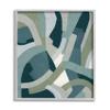 Layered Curved Shapes Abstract Green Limestone view 1