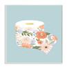 Stupell Industries Spring Floral Print Toilet Paper over Blue view 1