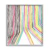 Stupell Industries Asymmetrical Line Breaks Between Fold Vibrant Rainbow view 1