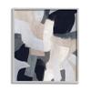 Collage of Neutral Tone Abstract Shapes Blue Beige view 1