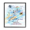 Stupell Industries Nautical Map of Eastern Long Island Lighthouses view 1