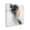 Stupell Industries Modern Rain Abstraction Black Gold Distressed Detail view 1