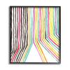 Stupell Industries Asymmetrical Line Breaks Between Fold Vibrant Rainbow view 1