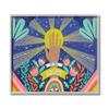 Stupell Industries Be The Light Quote Boho Chic Floral Sunrays view 1