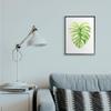 Stupell Industries Monstera Leaf Tropical Plant Over White view 2