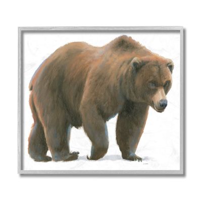 Stupell Industries Wild Northern Bear Minimal Forest Animal