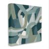Stupell Industries Abstract Jigsaw Shapes Layered Green Limestone view 1